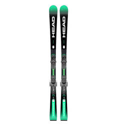 Ski Et Snowboards Unisexe - HEAD Supershape E-Magnum + PWR 11 - Black/Green