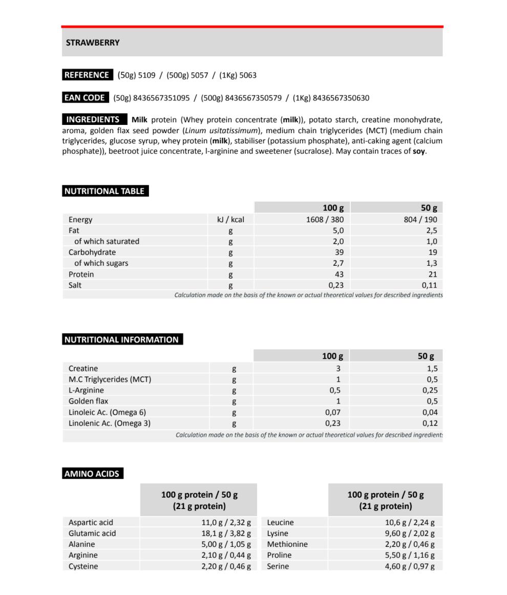 Suplemento alimentar – Pó – Proteina – Recovery 4/6