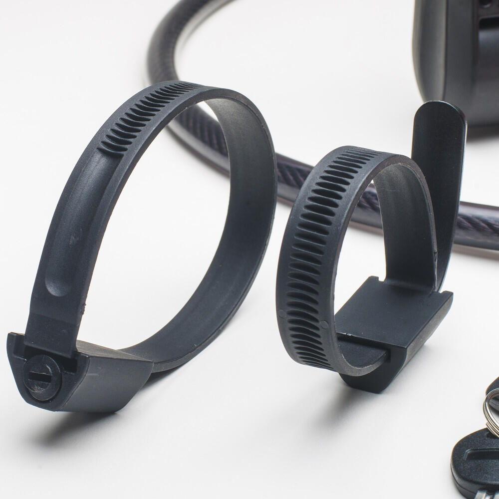 U-Schloss – Ø14 – 75/150 mm – mit Ø12 / 1000 mm Kabel und Halterung 6/7