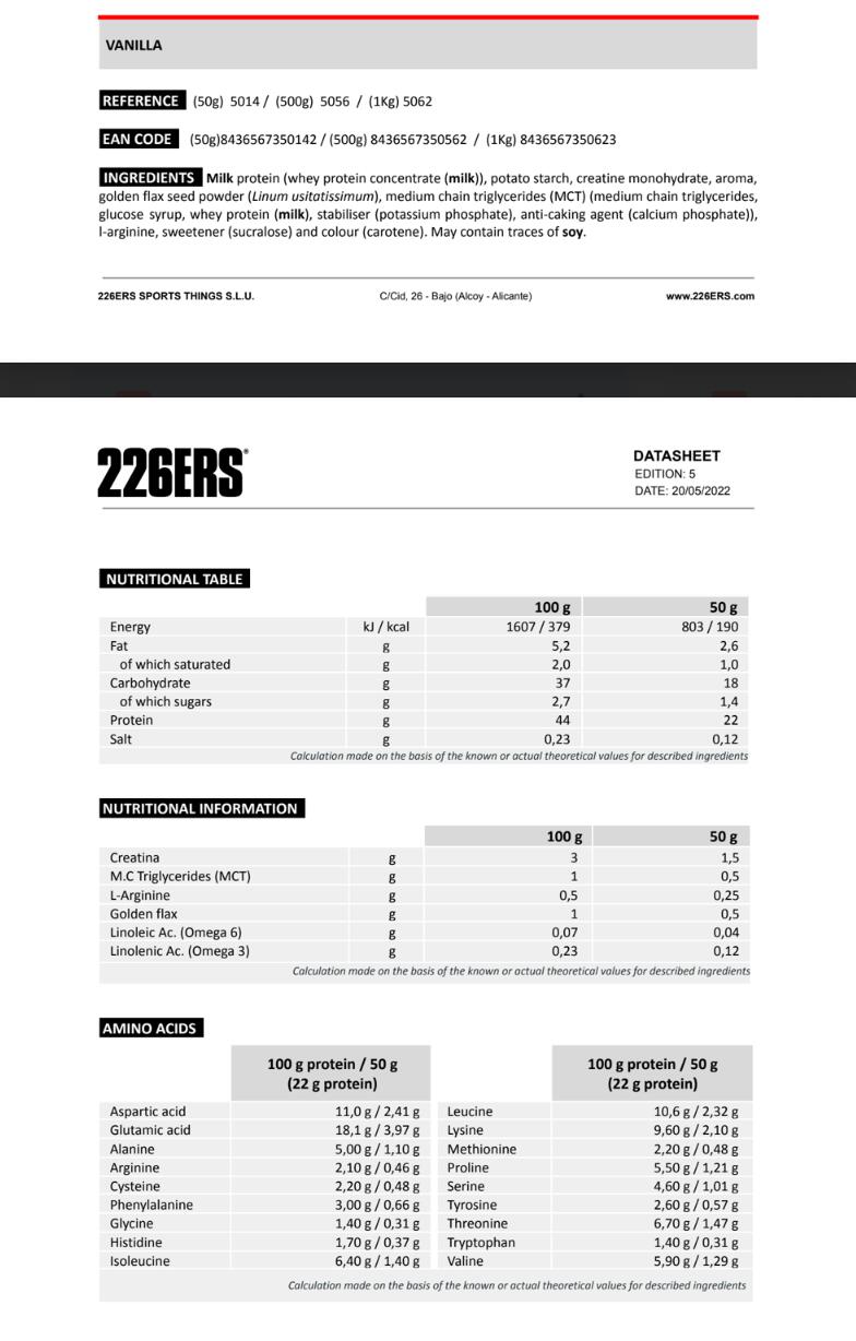 Suplemento alimentar – Recovery drink – Proteina – monodose 4/6