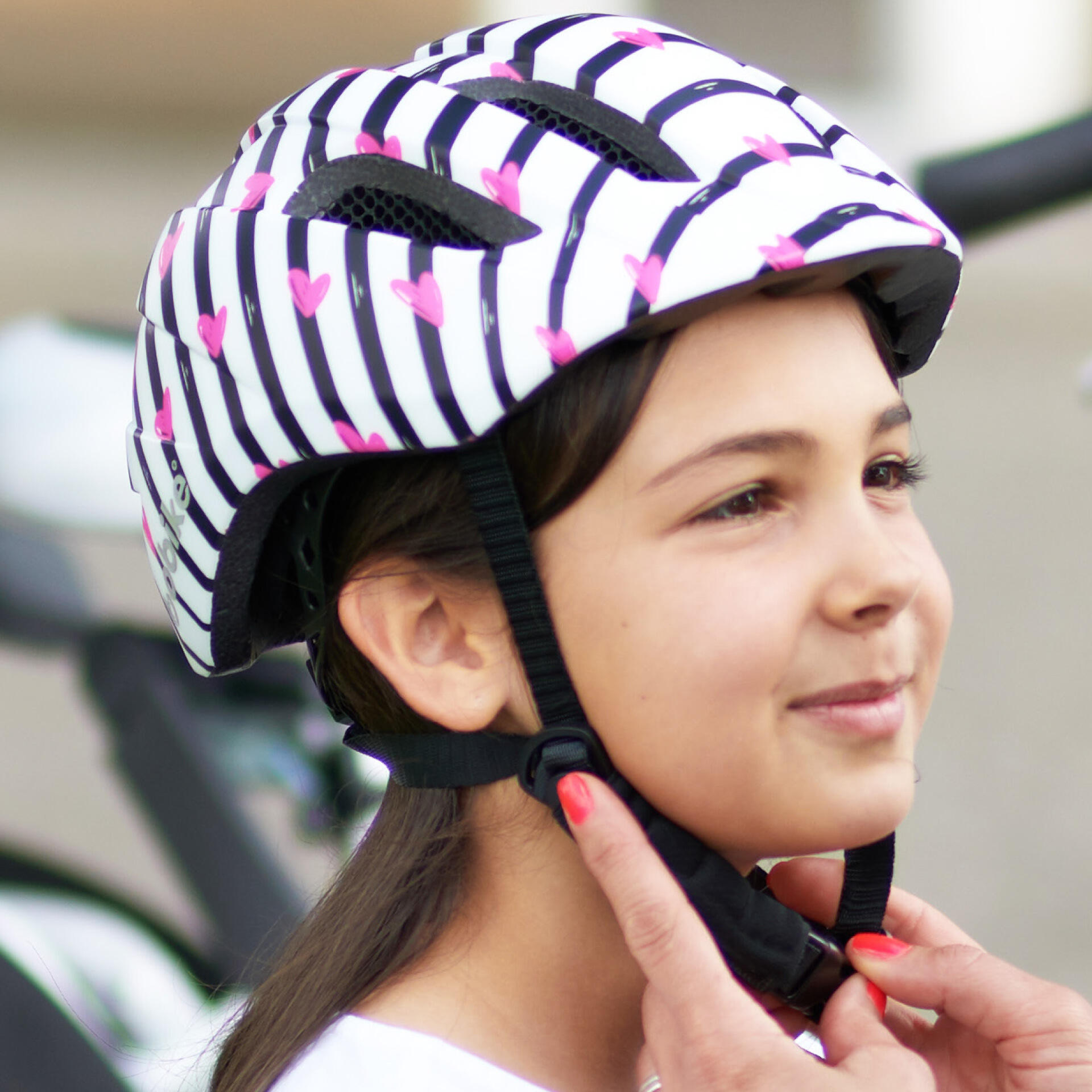 Casco Junior Plus In-Mold  Pinky Zebra 5/5