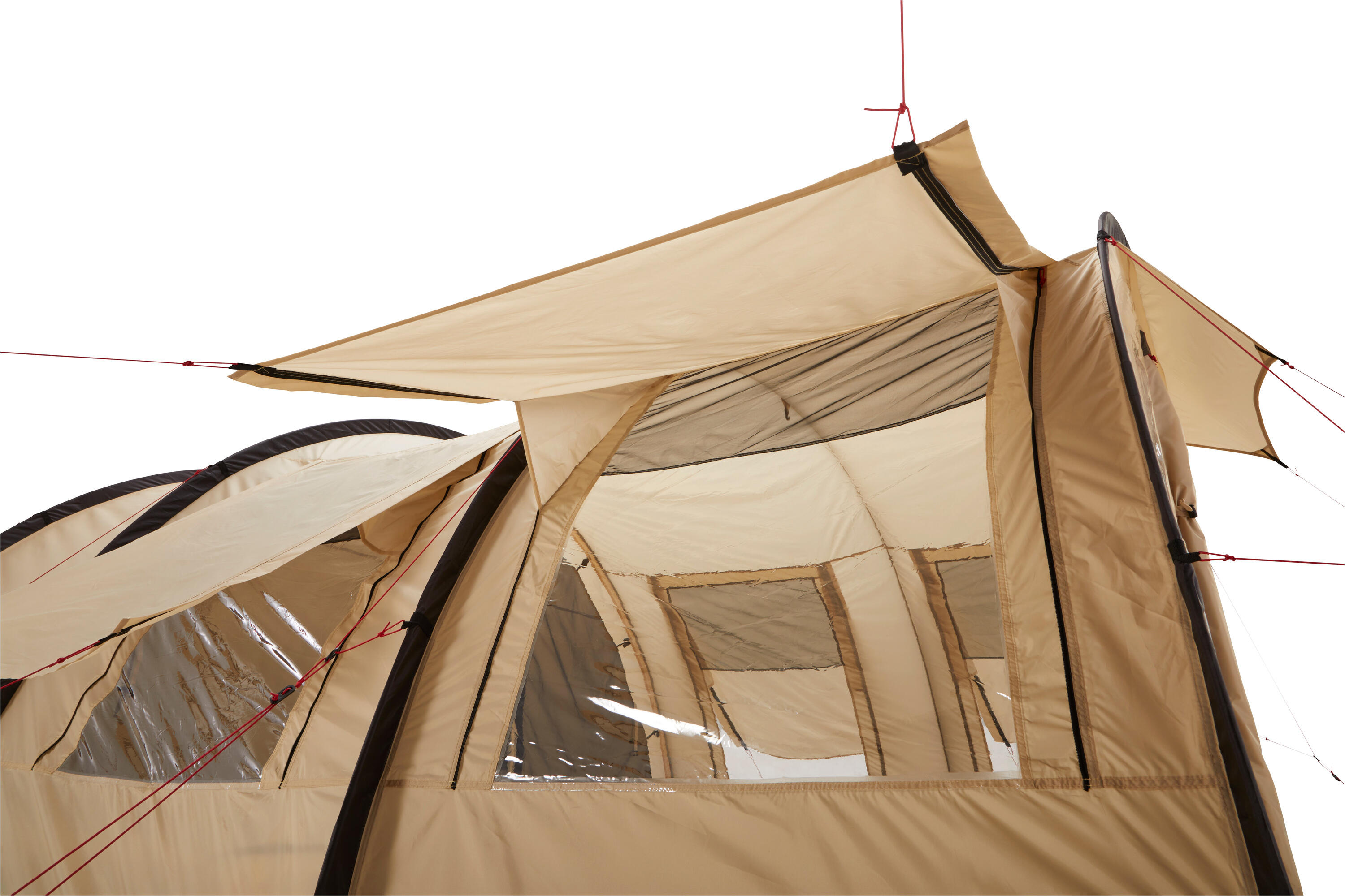 Tienda túnel Helena 3 personas grupo familiar camping vestíbulo 8/10