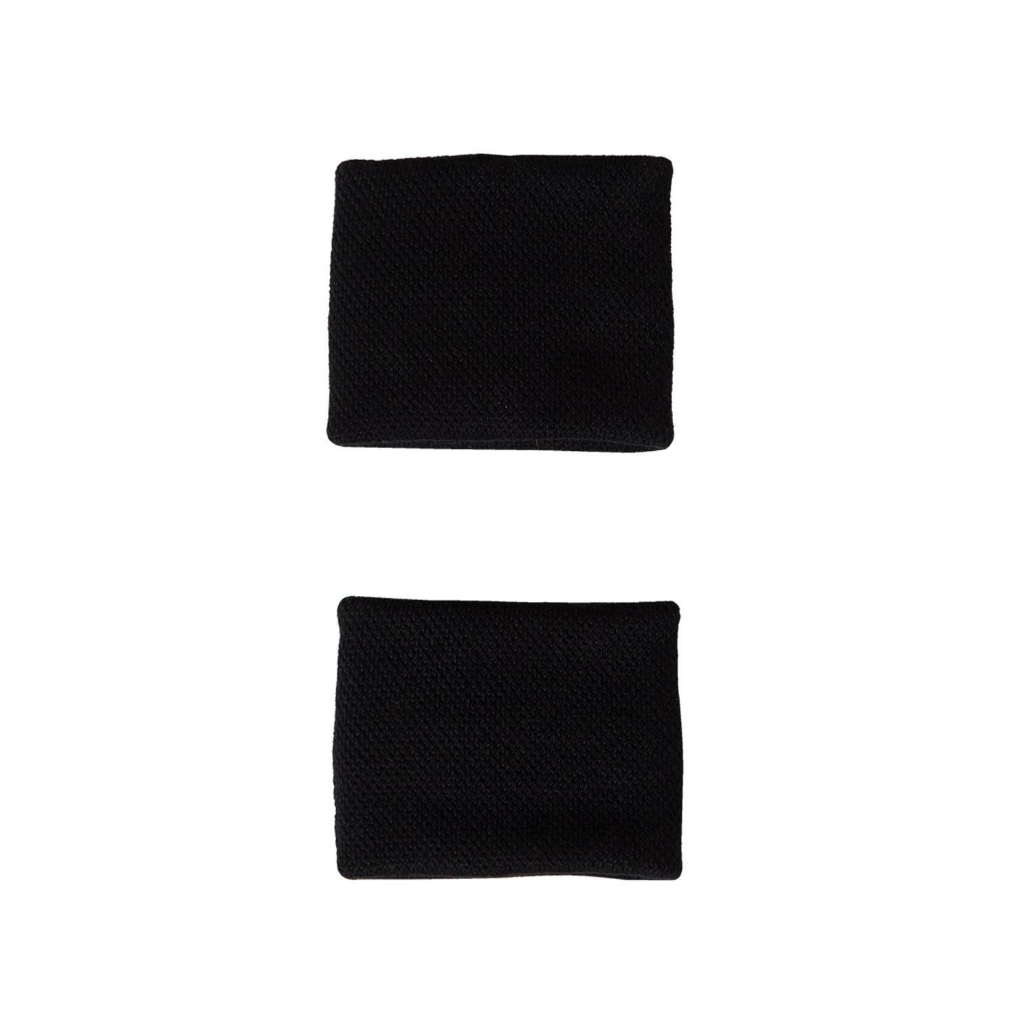 ADIDAS S WRISTBAND PAIR BLACK 3/4