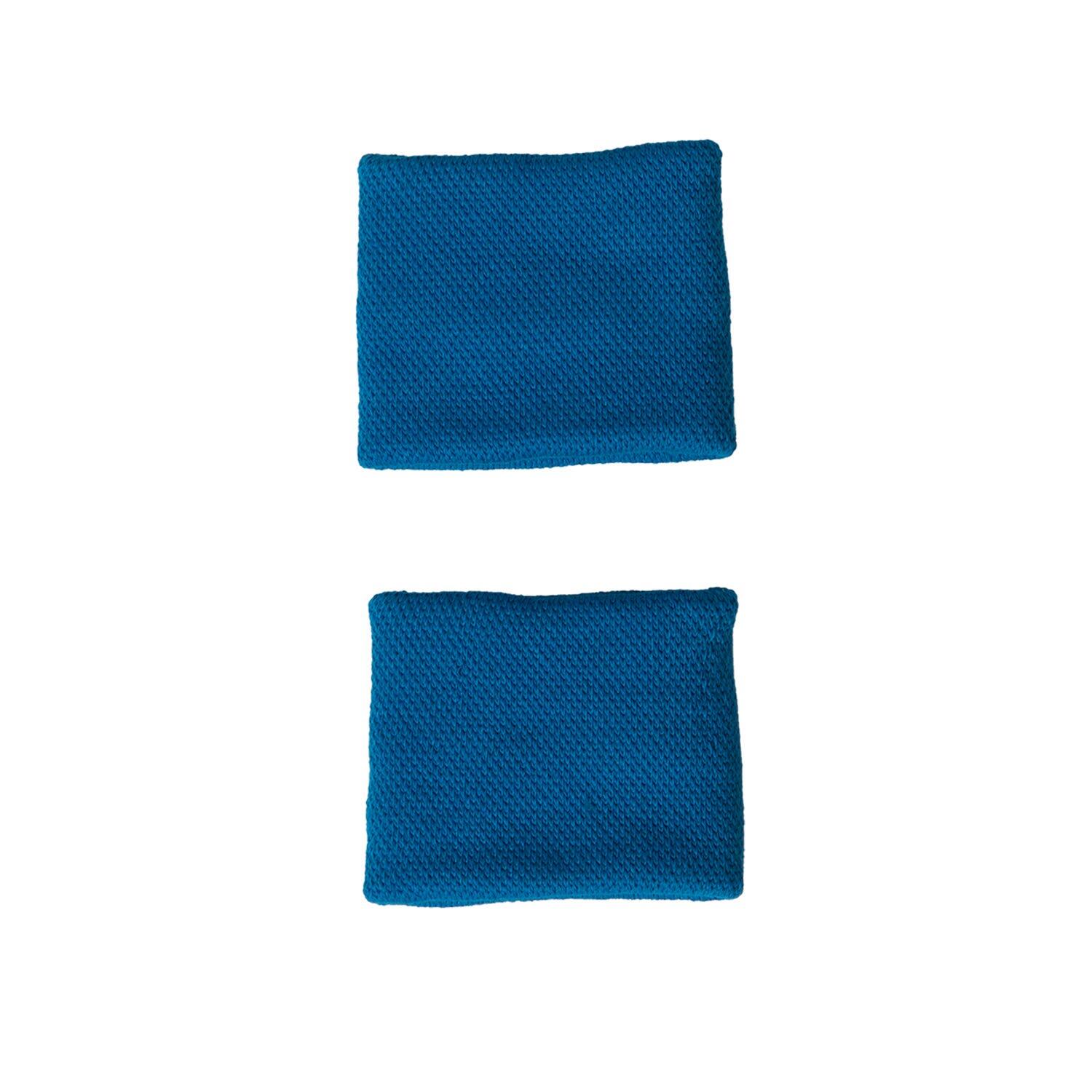 PAIR ADIDAS S WRISTBANDS BLUE 3/4