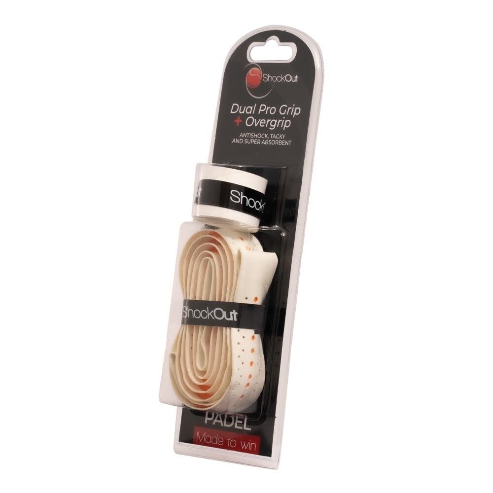 SHOCKOUT Shockout Dual Pro Grip E Overgrip Branco Laranja