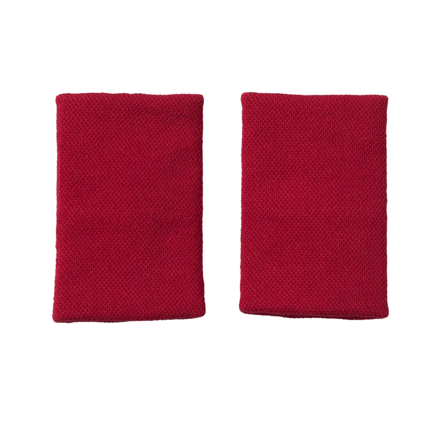 Adidas Long Wristband Red Pair 3/4