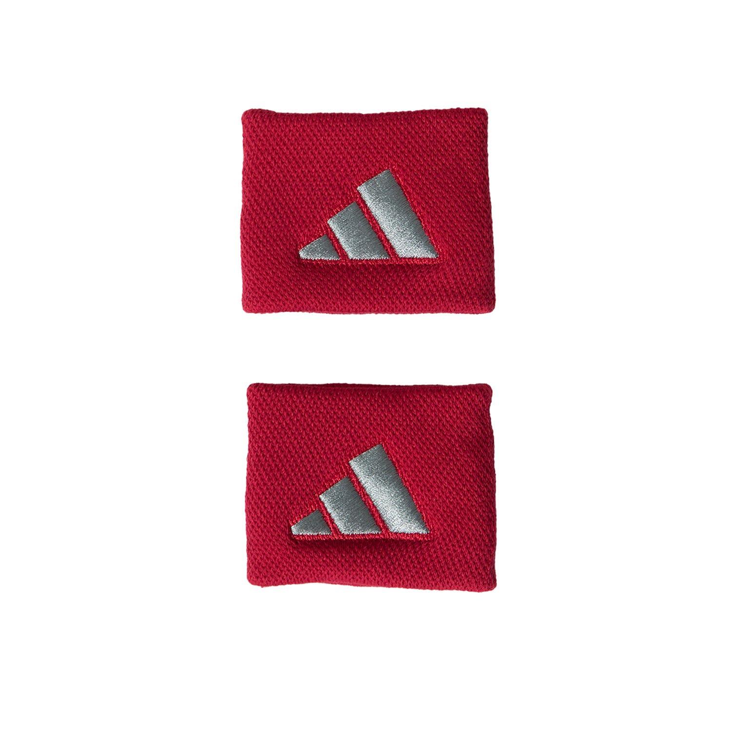 PAIR OF ADIDAS S WRISTBANDS RED 2/4