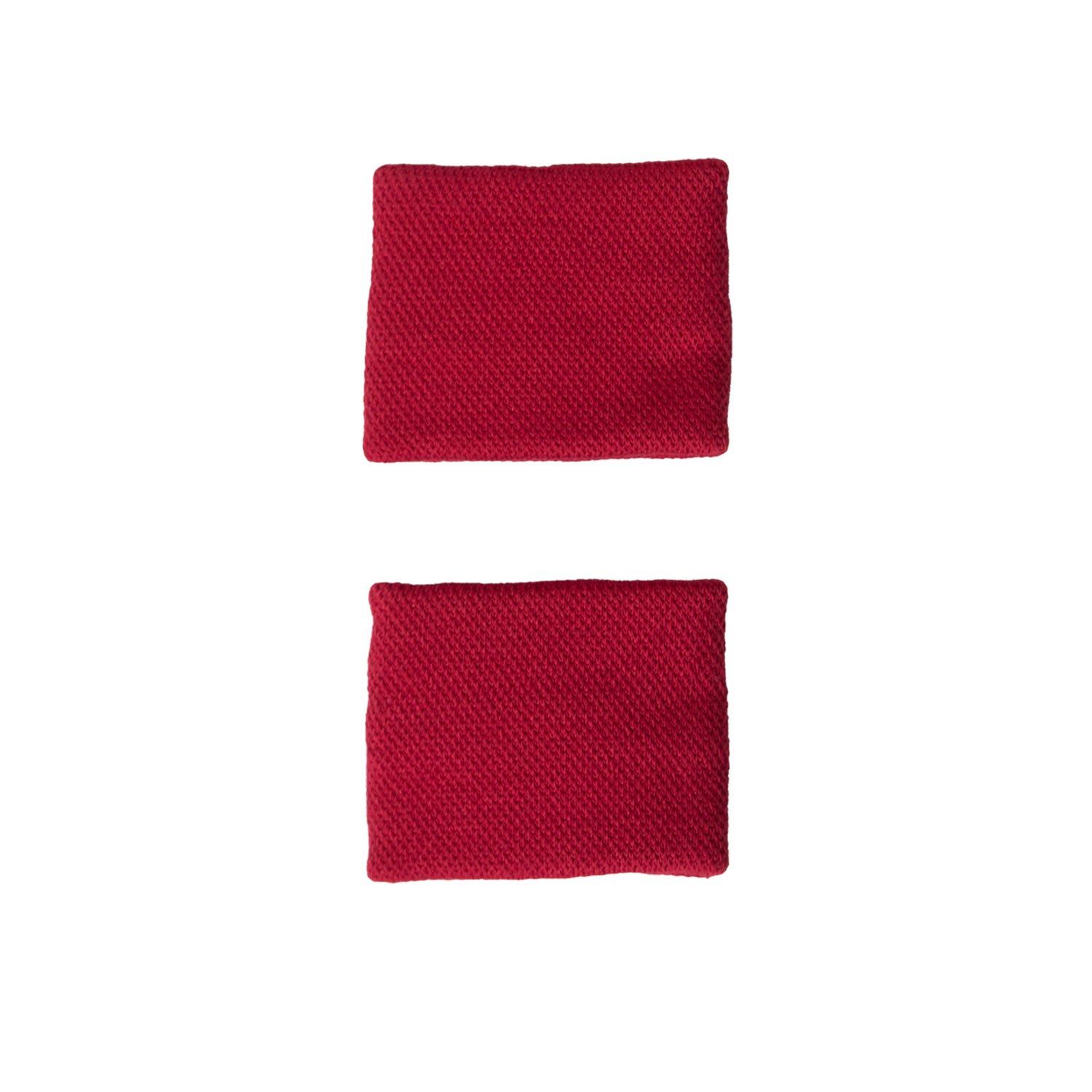 PAIR OF ADIDAS S WRISTBANDS RED 3/4