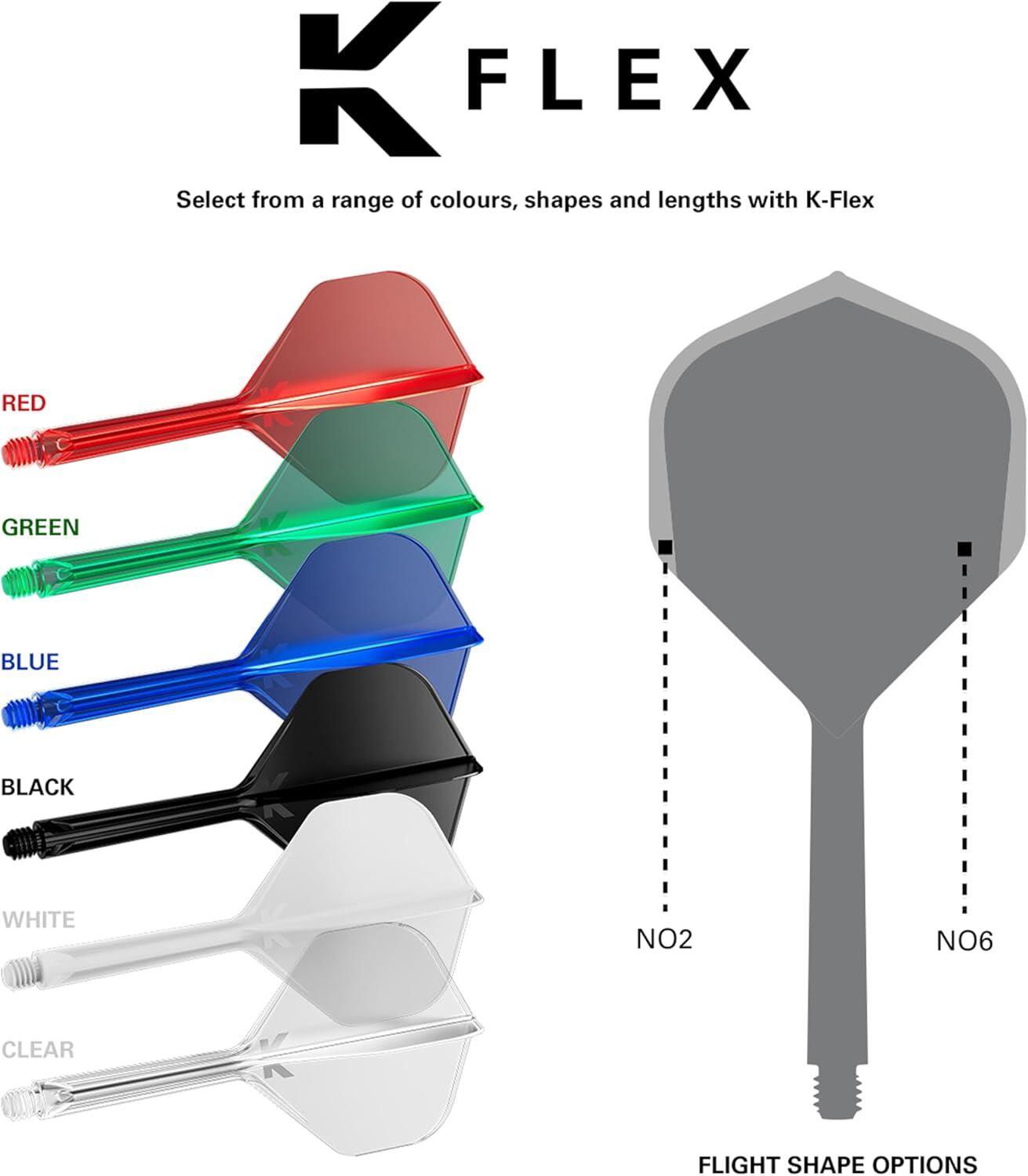 Flights K-Flex No.6 Intermédiaires 26mm Noir 4/7