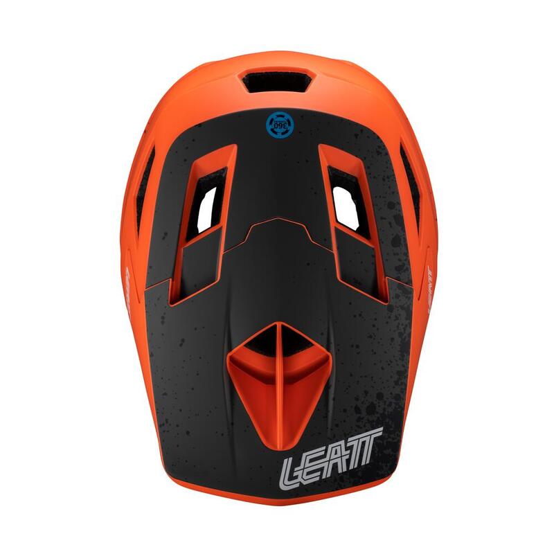 Casque intégral VTT Gravity 4.0 ventilé et certifié Downhill Orange Homme
