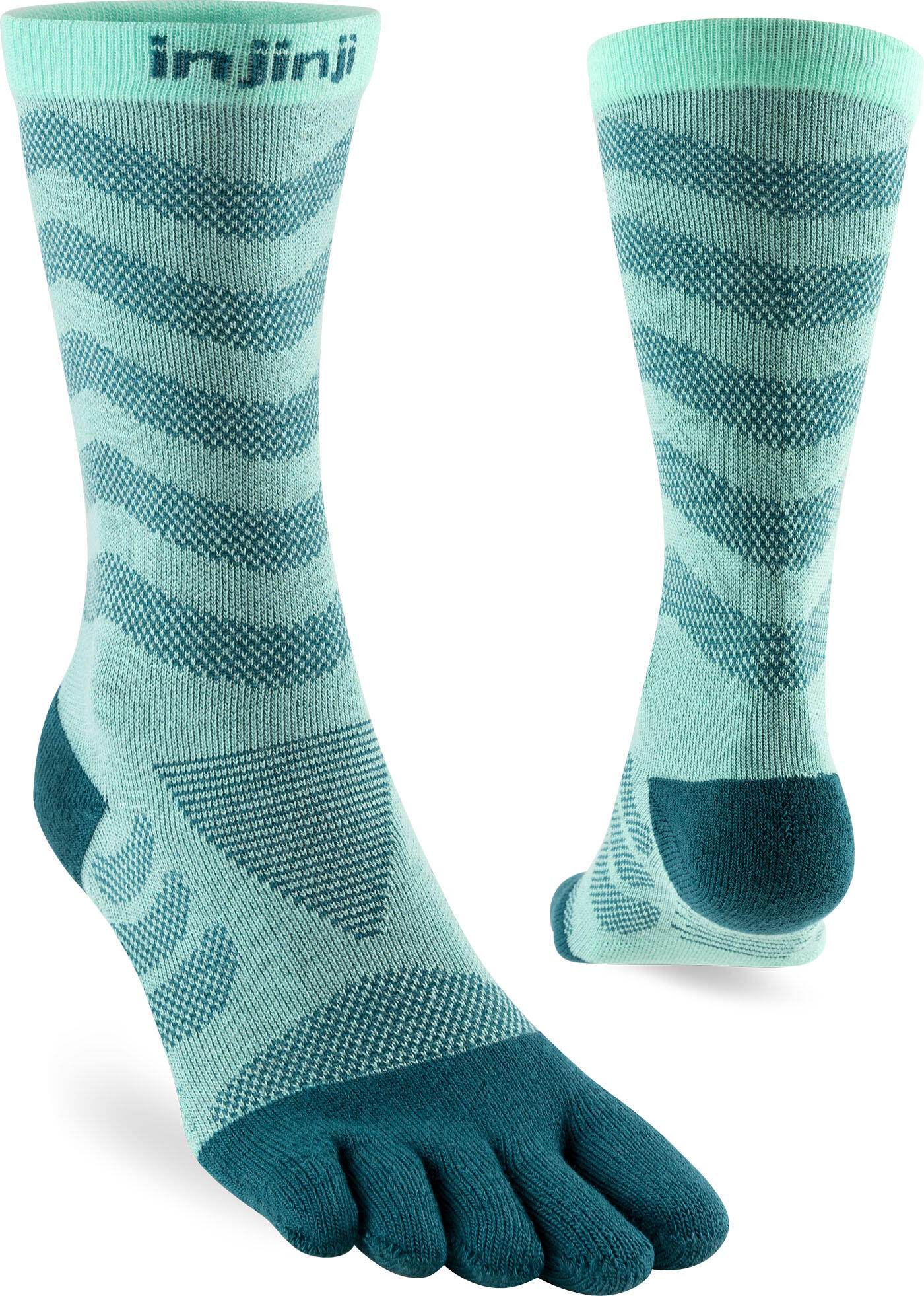 INJINJI Women's Injinji Mid-Weight Ultra-Run Crew Length Toe Socks