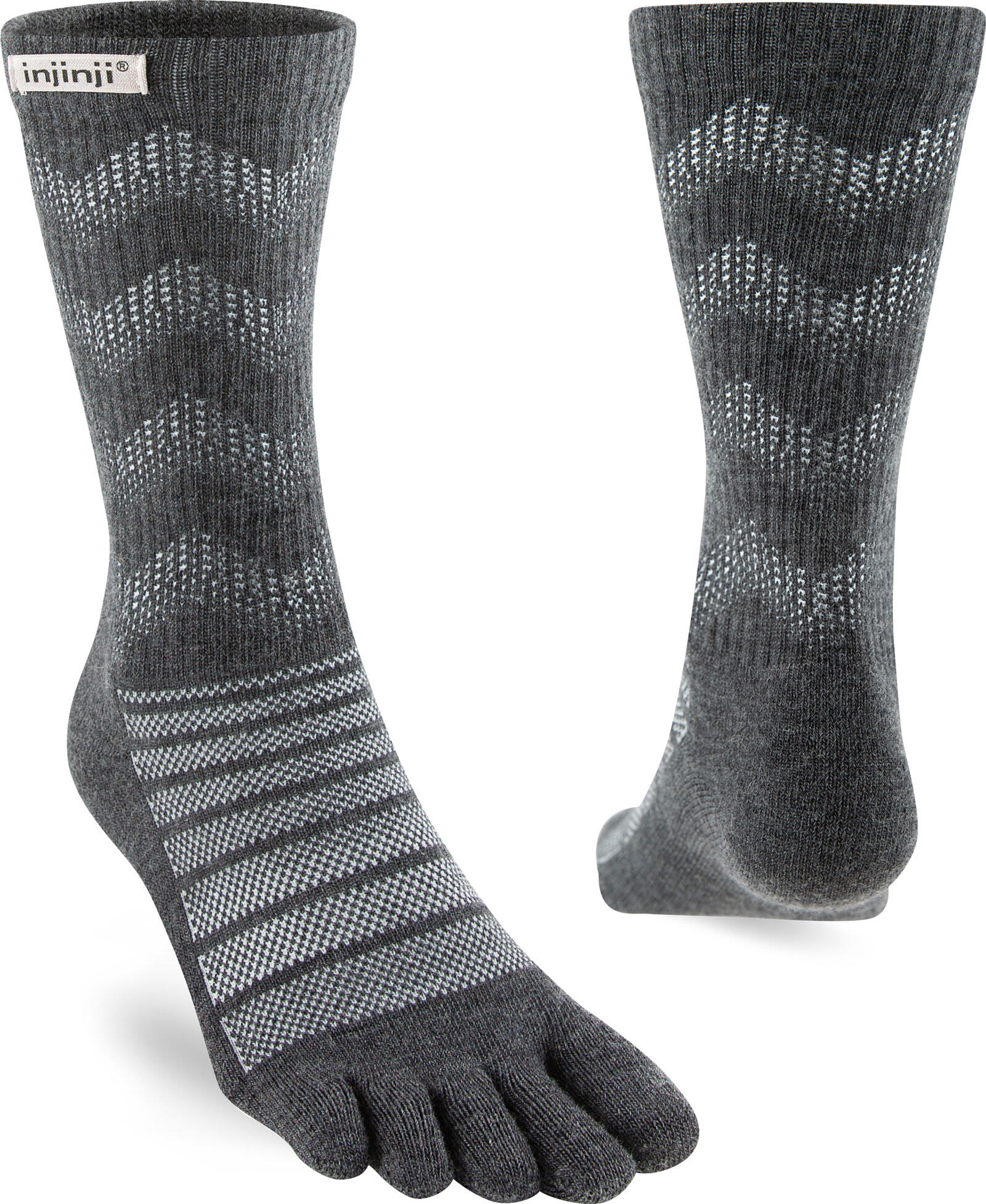 INJINJI Injinji Mid-Weight Merino Wool Crew Length Toe Socks