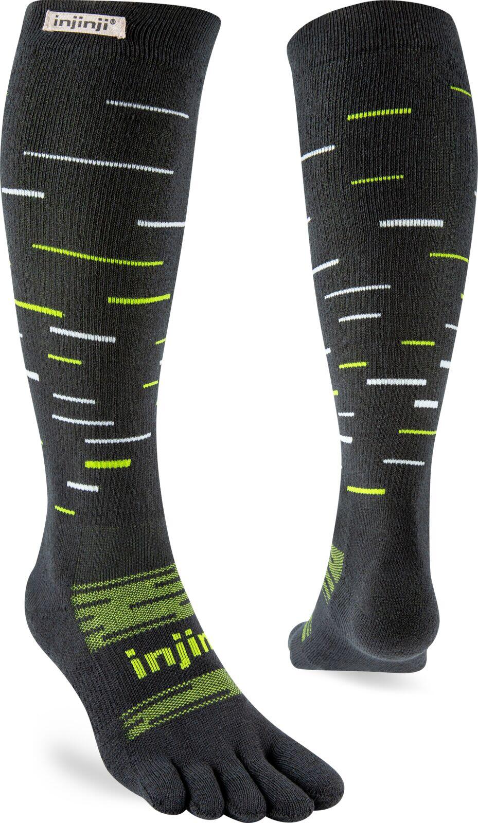 INJINJI Injinji Mid-Weight Snow Knee High Thermal Toe Socks