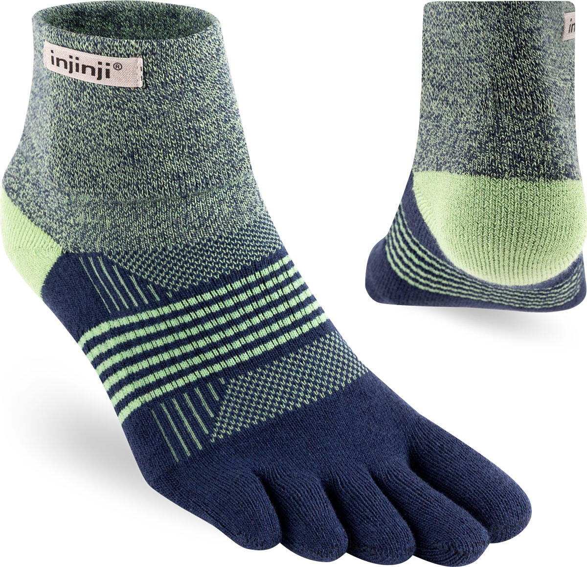 INJINJI Injinji Women's Mid-Weight Trail Run Toe Socks