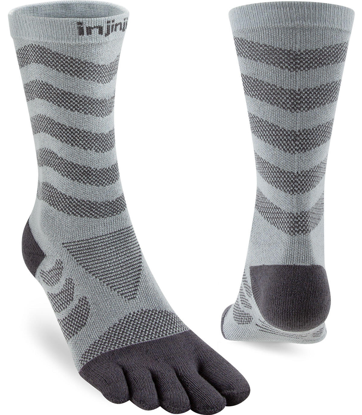 INJINJI Women's Injinji Mid-Weight Ultra-Run Crew Length Toe Socks