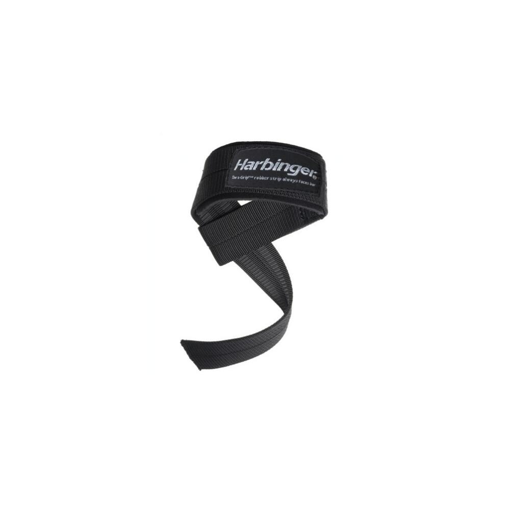 Cintas de levantamento de peso almofadadas - preto - big grip