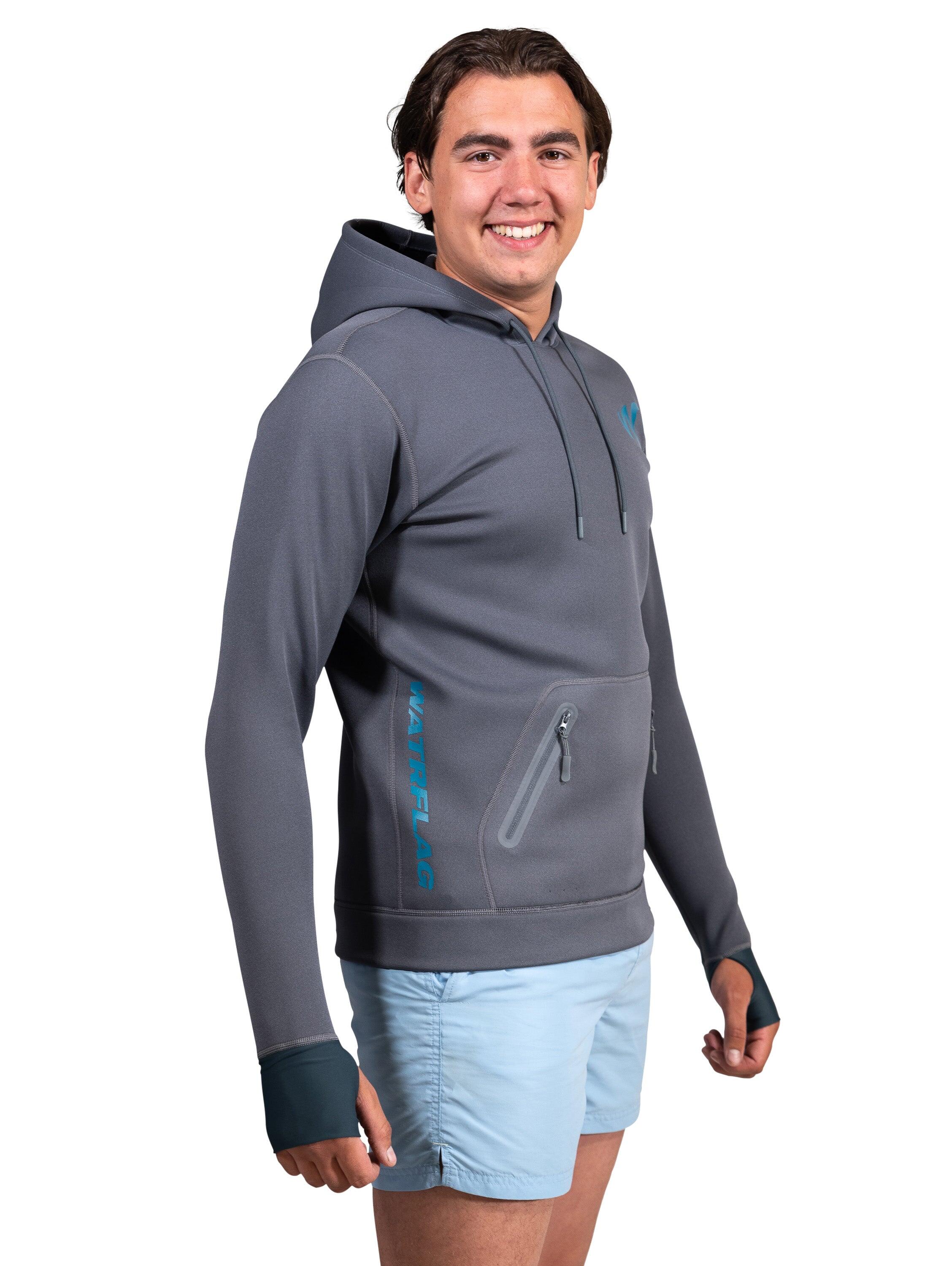 WATRFLAG Macumba Neopren Hoodie - Männer - Grau - Wassersport