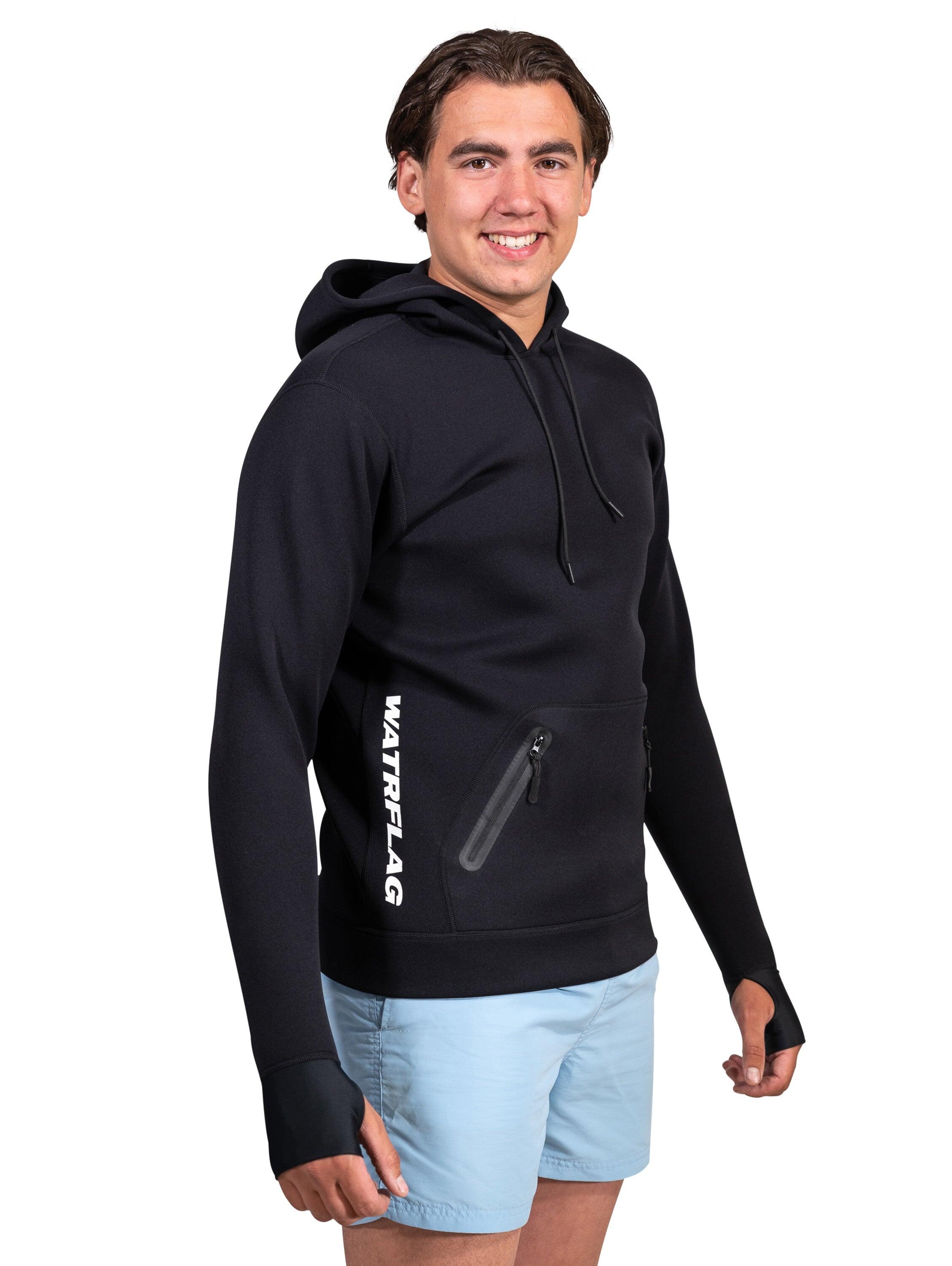 WATRFLAG Macumba Neopreen Hoodie - Heren - Zwart - Voor Allround Watersport