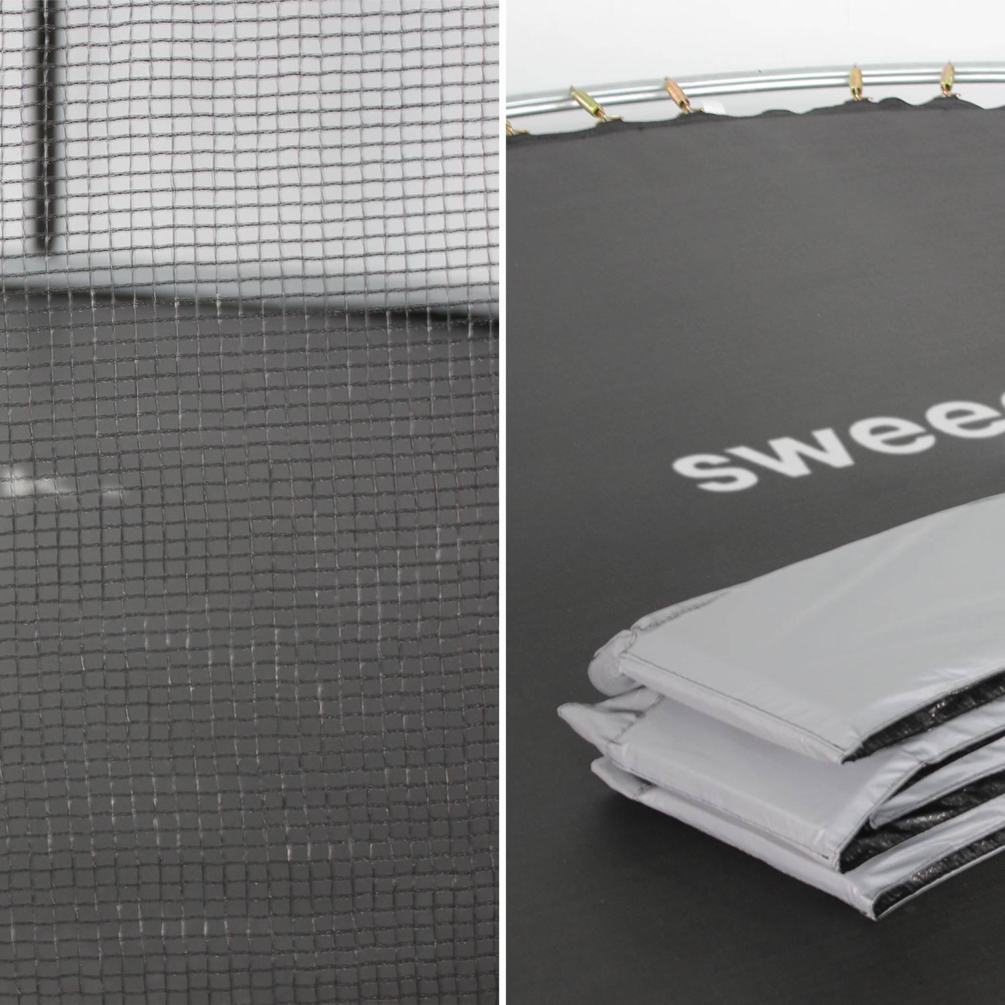 Trampoline 305cm Mars gris filet de protection| sweeek 5/6