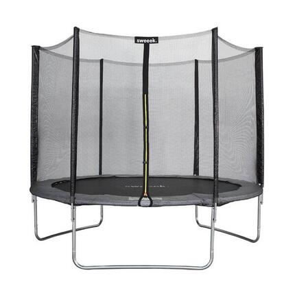Trampoline 305cm Mars gris filet de protection| sweeek