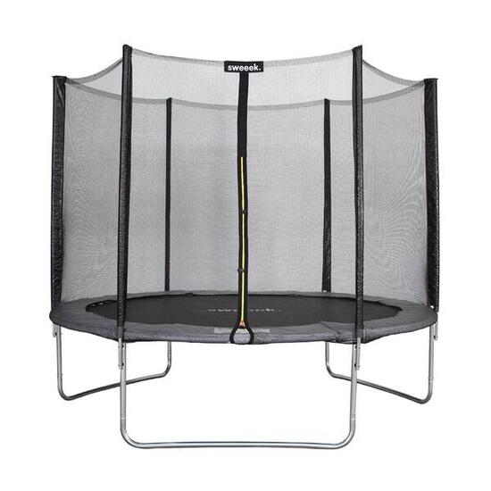 Trampoline 305cm Mars gris filet de protection| sweeek