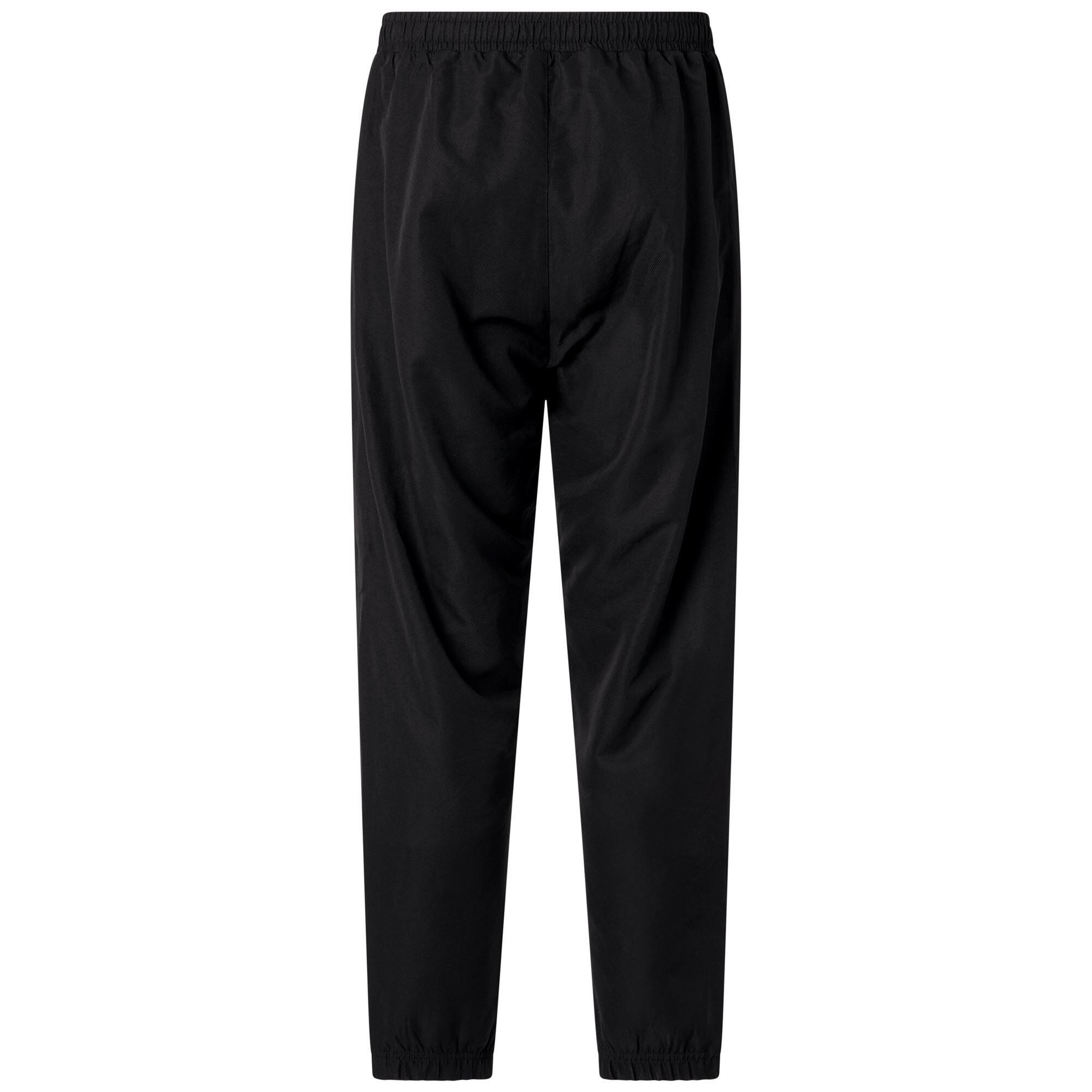Pantaloni tuta da uomo in poliestere nero da sportivo 3/7