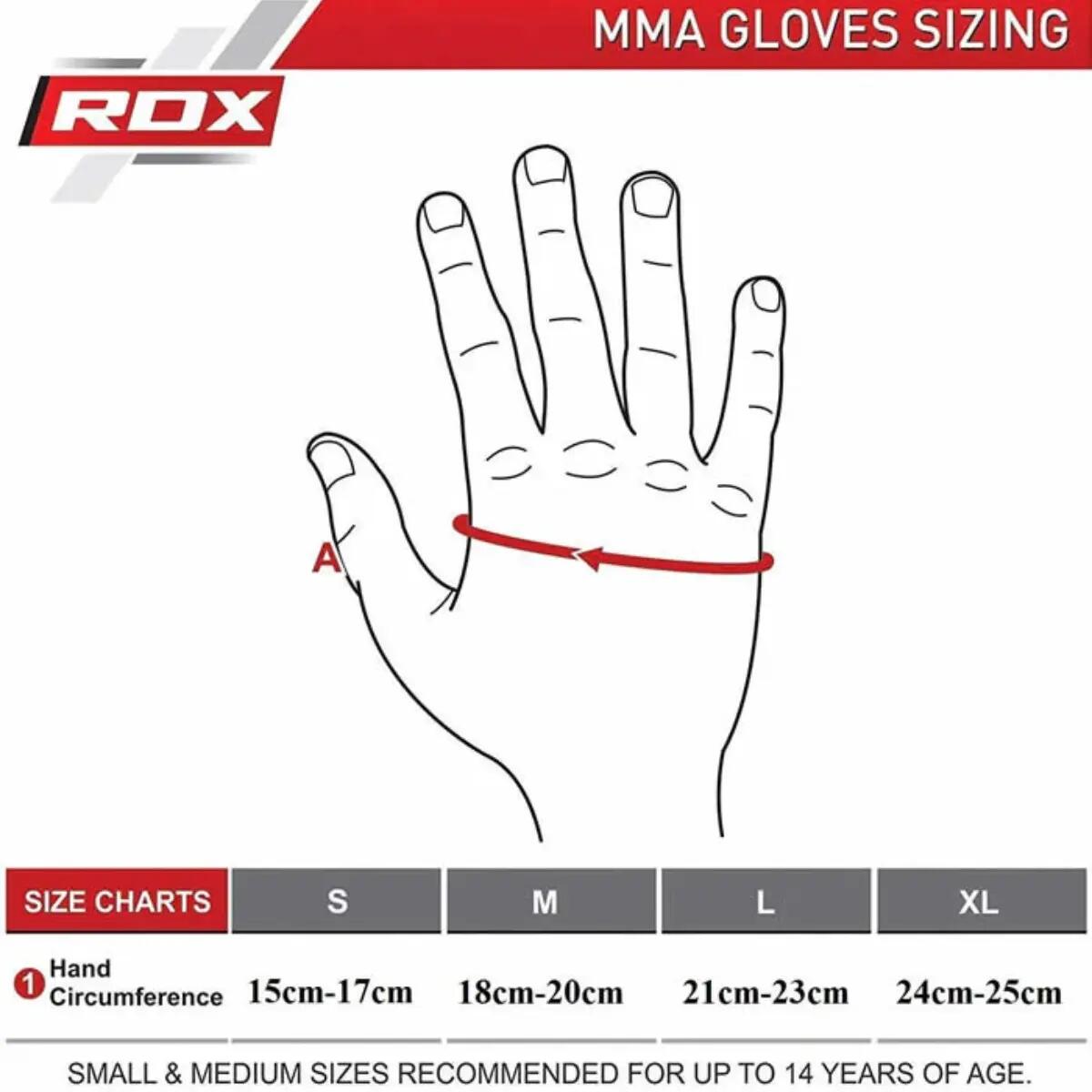 RDX T15 Noir Leather X MMA Sparring Gloves 7/7
