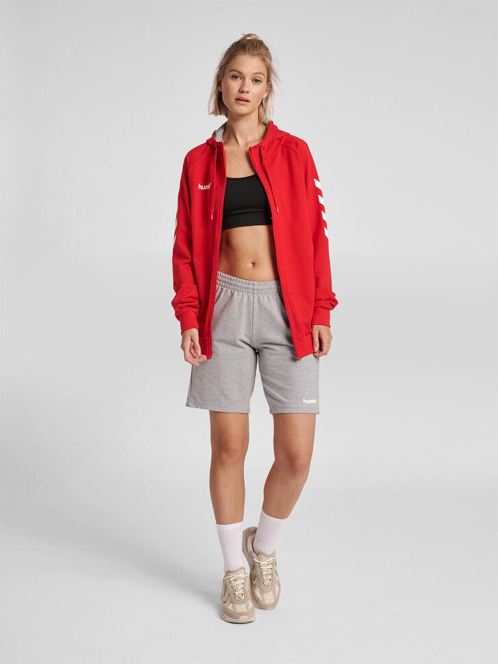 Damska kurtka z kapturem zapinana na zamek Hummel hmlGO cotton
