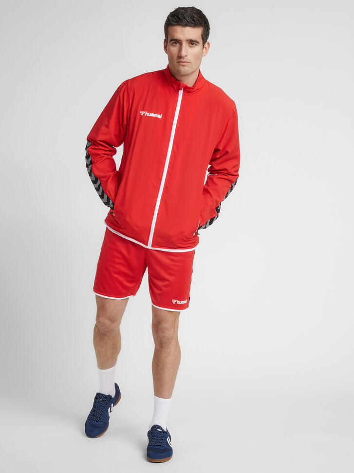 Kurtka poliestrowa Hummel Authentic Micro Jacket czerwona