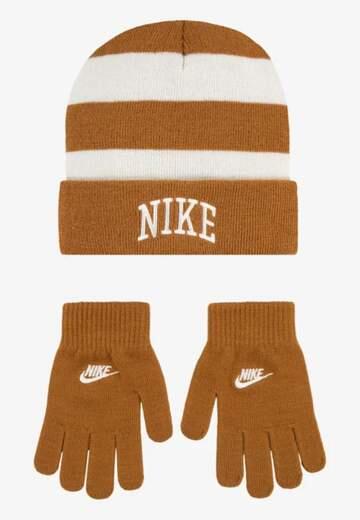 NIKE SET GUANTI E BERRETTO BIMBO BEIGE