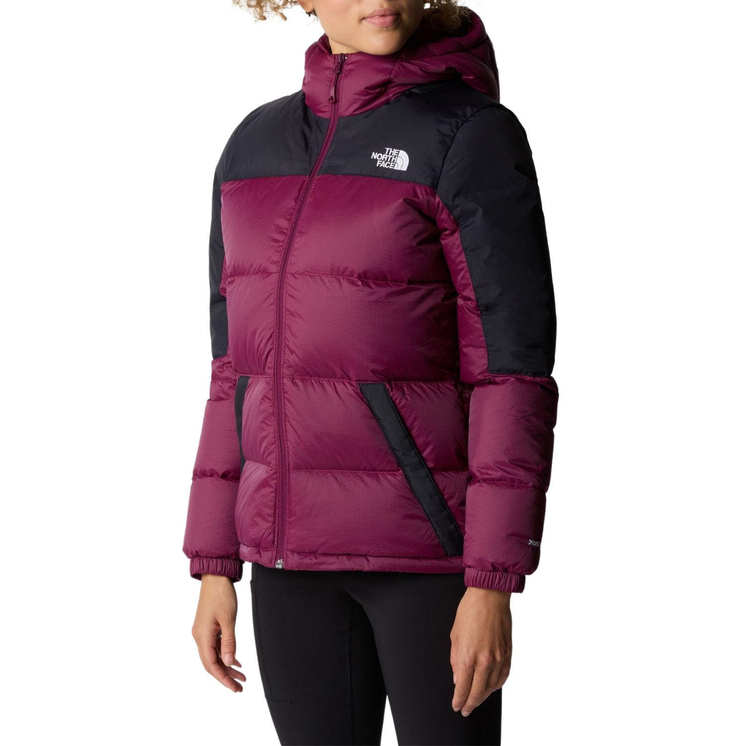 Chaqueta de pluma The North Face Diablo Down Hoodie granate para mujer 3/7