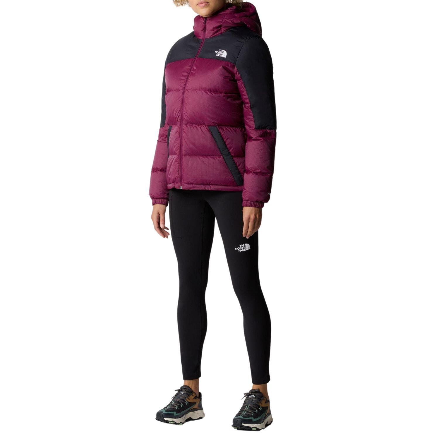 Chaqueta de pluma The North Face Diablo Down Hoodie granate para mujer 7/7