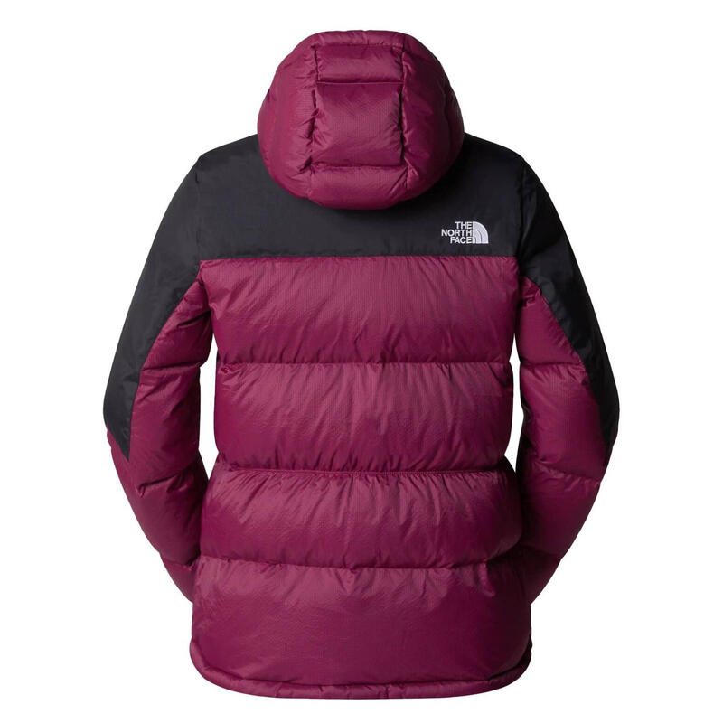 Kurtka damska The North Face Diablo Down Hoodie puchowa bordowa