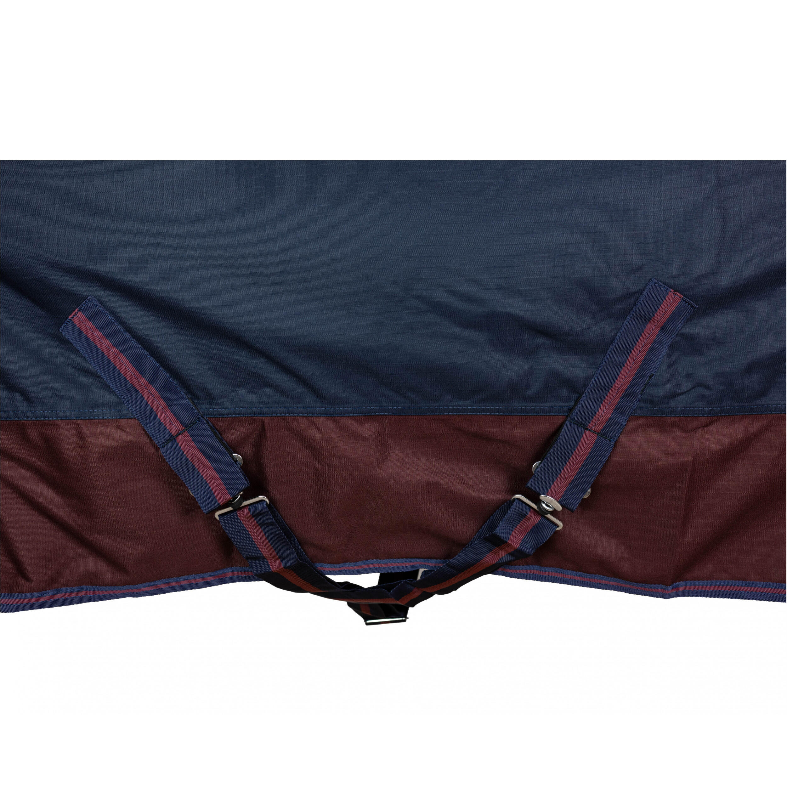 Winterdecke Full Neck 300g Füllung 600D BASICLINE marine/kastanie 2/7