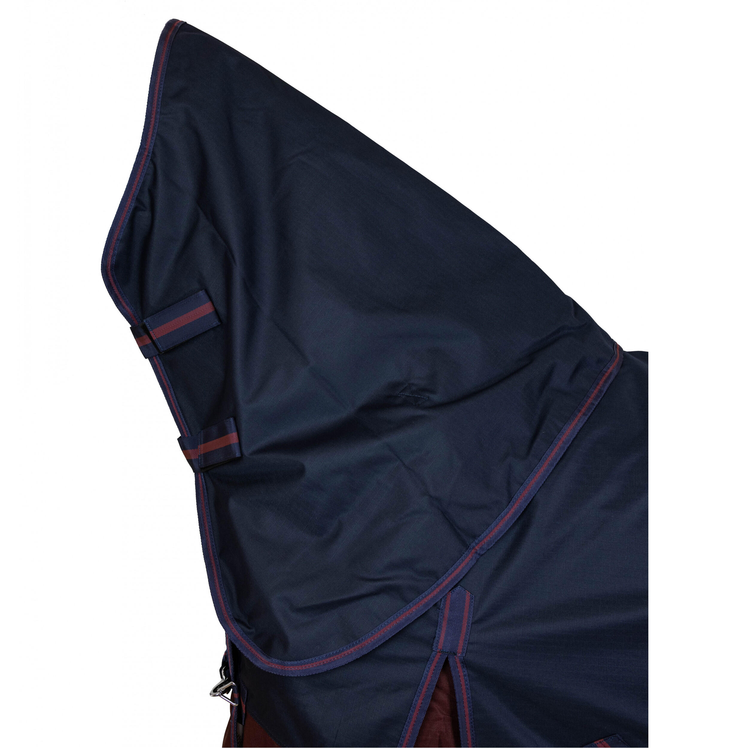 Winterdecke Full Neck 300g Füllung 600D BASICLINE marine/kastanie 3/7