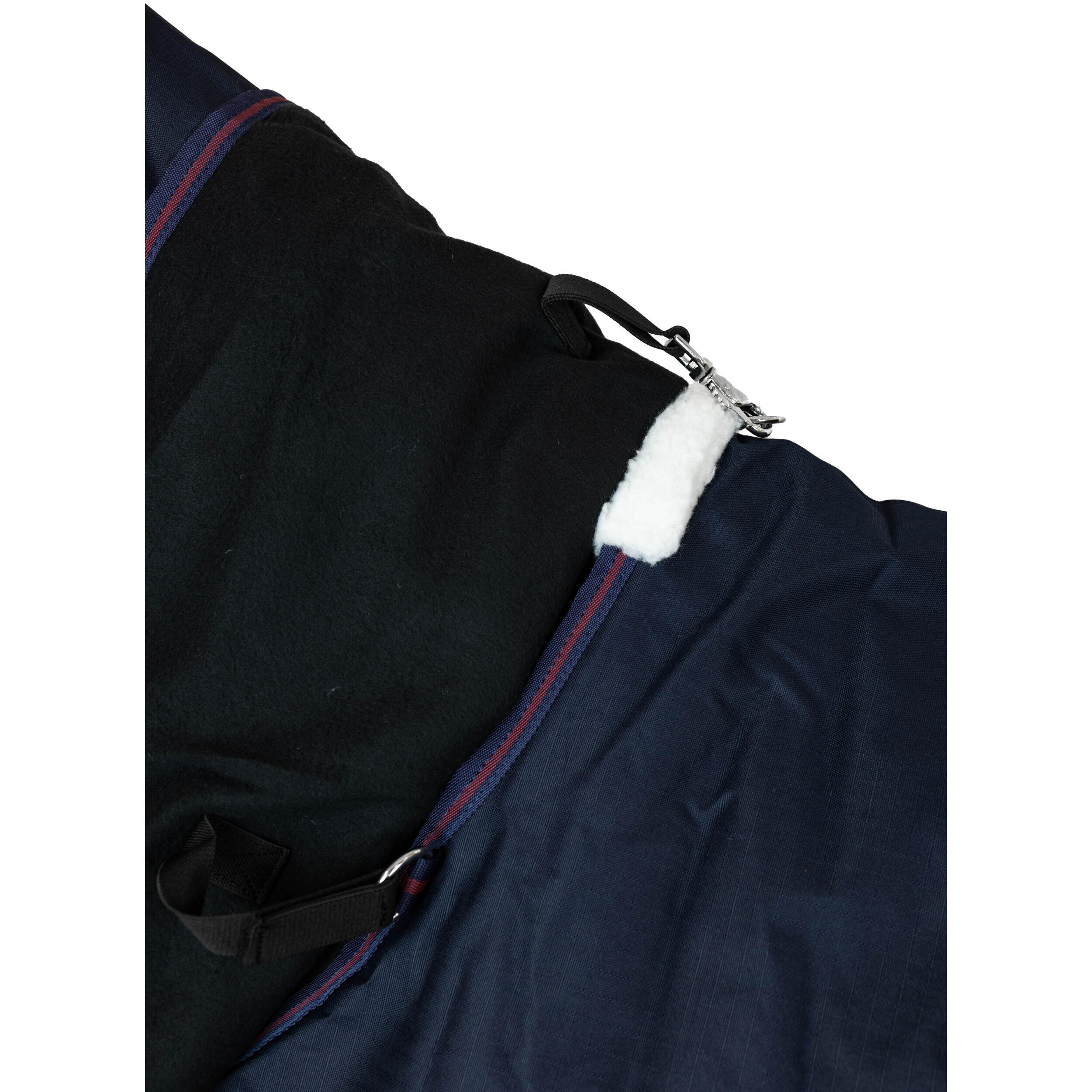 Winterdecke Full Neck 300g Füllung 600D BASICLINE marine/kastanie 4/7
