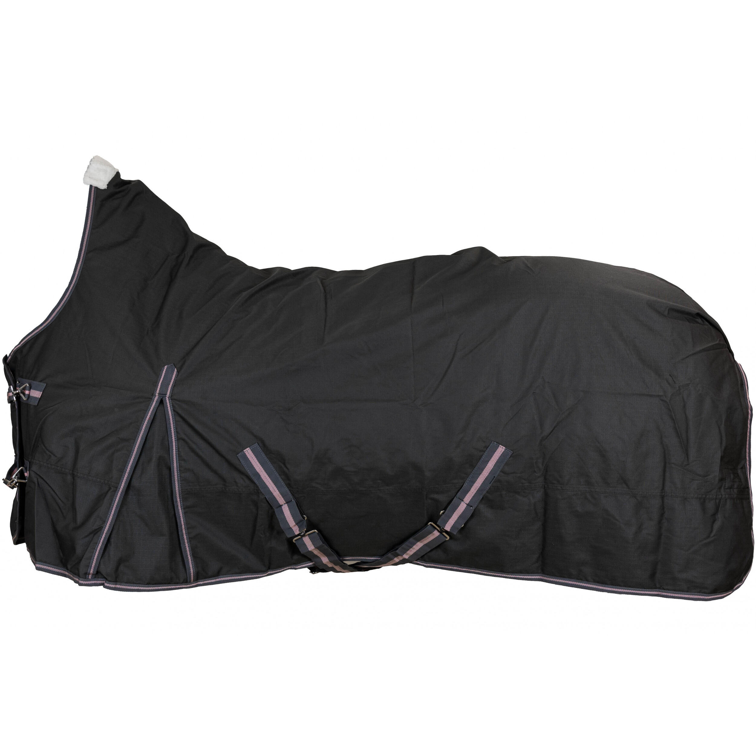 RL24 Winterdecke High Neck 100g Füllung 600D BASICLINE graphit/koralle