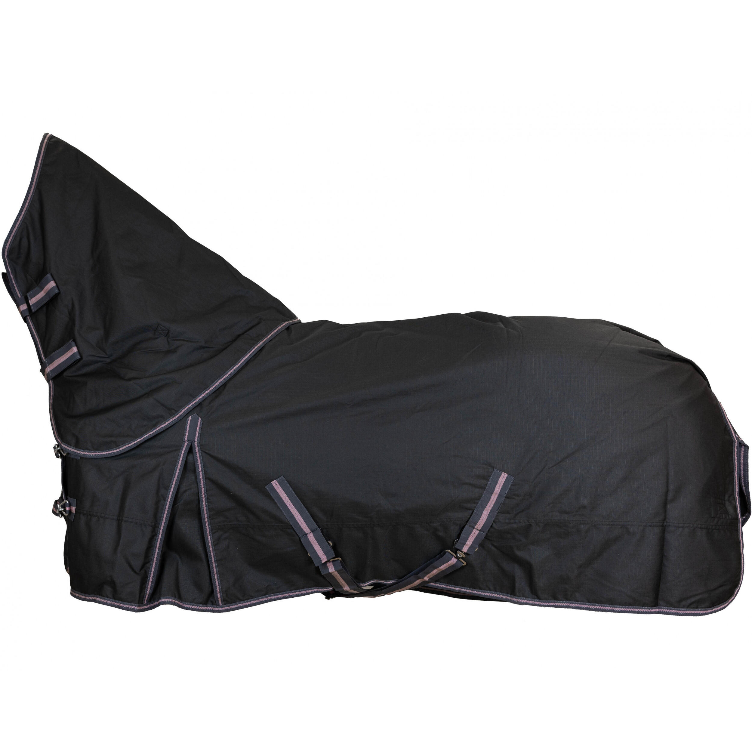 RL24 Winterdecke Full Neck 300g Füllung 600D BASICLINE graphit/koralle
