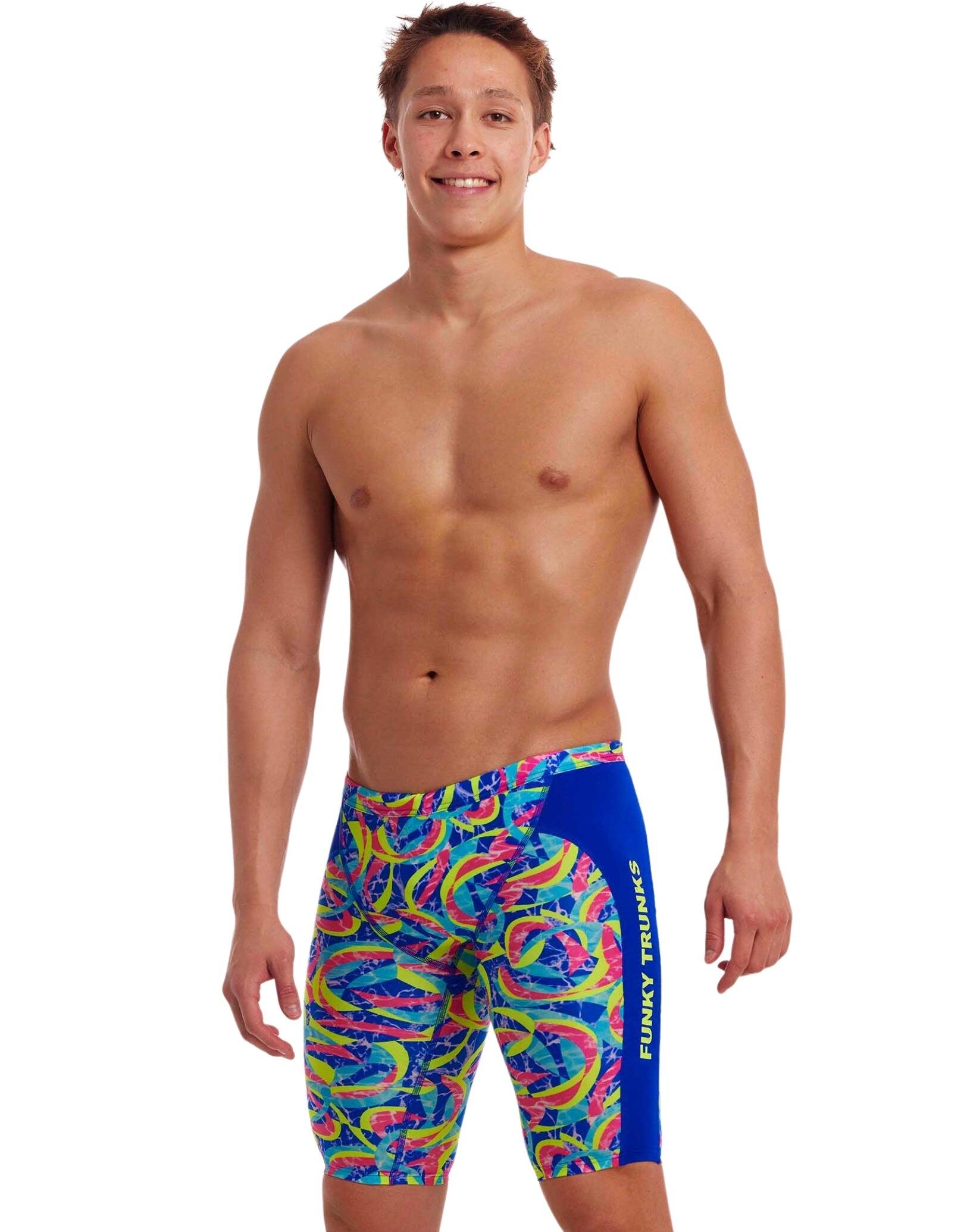 FUNKY TRUNKS Funky Trunks Choppy Waters Swim Training Jammers - Blue