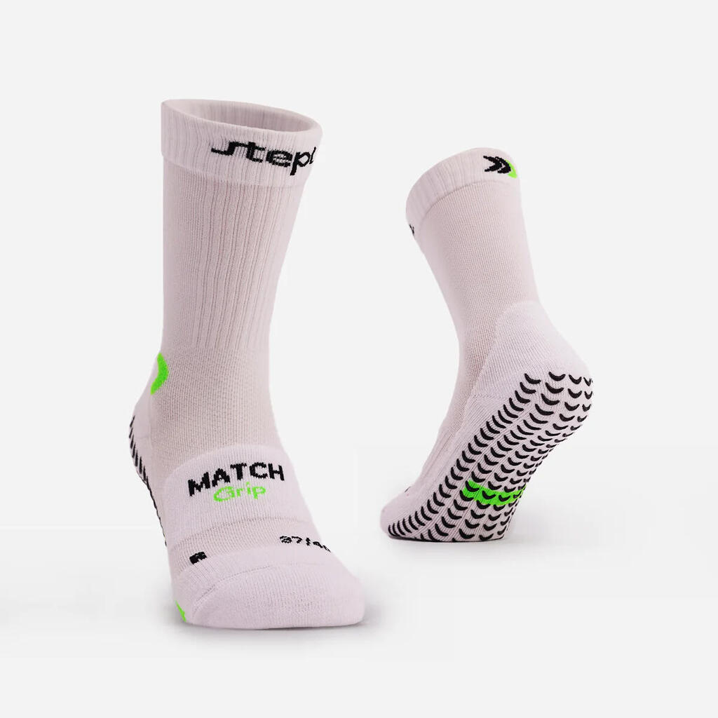Match Stepl white non-slip socks