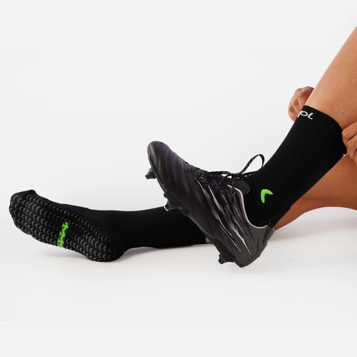 Calcetines Antideslizantes Match Stepl Negros Para Rugby 3/3