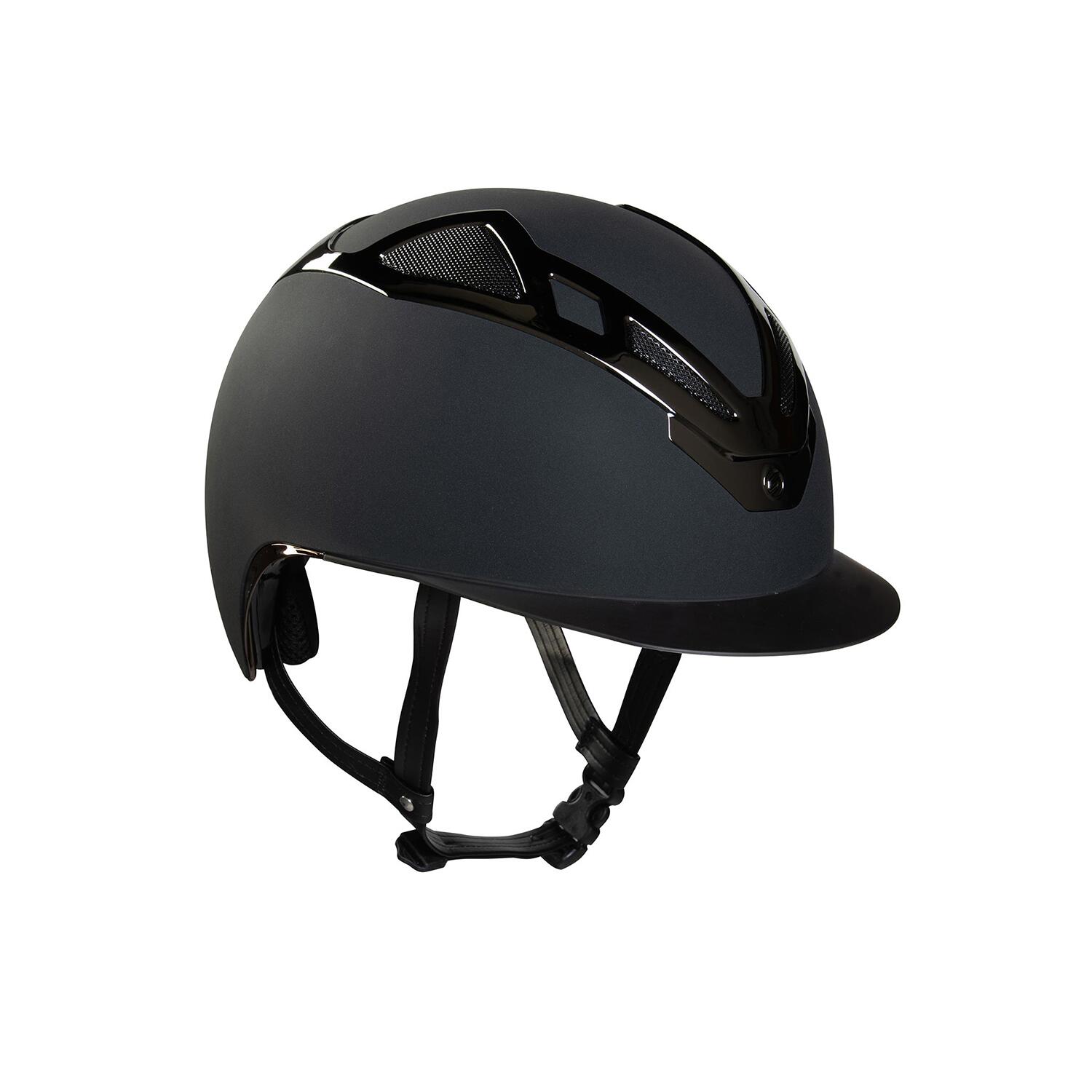 Kask apex chrom czarny mat