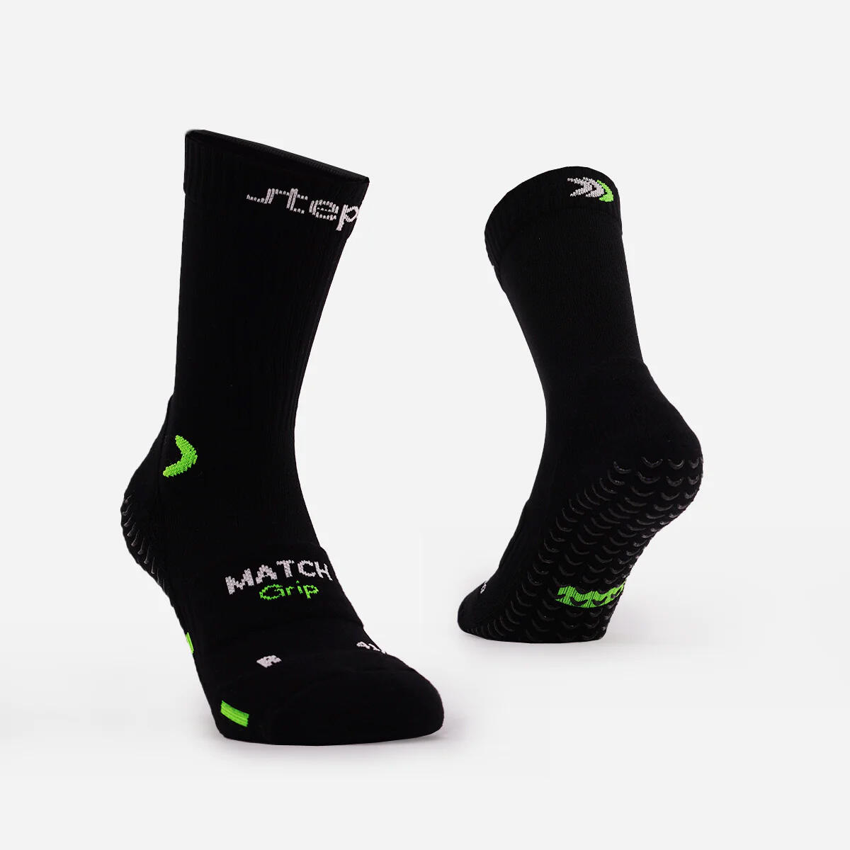 100% Calcetines Antideslizantes Match Stepl Negros Para Rugby