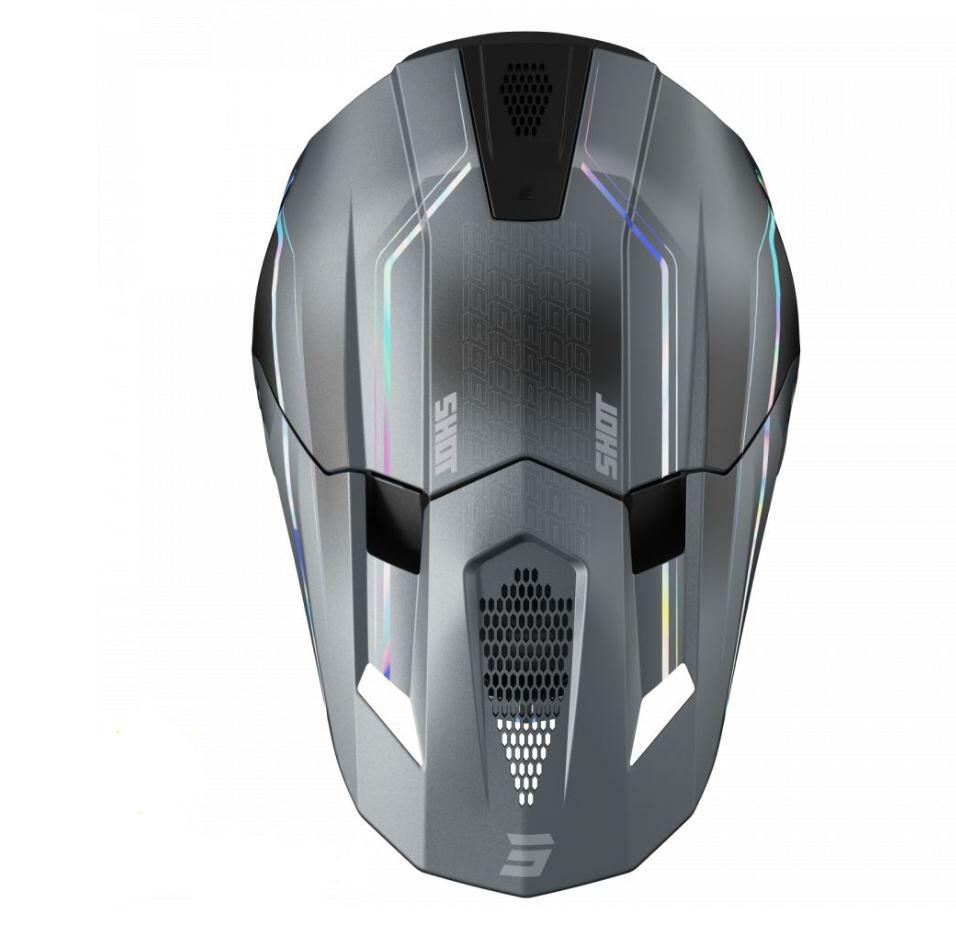 Integraalhelm MTB/BMX Shot Lite Challenger Holographic Volwassene 3/3