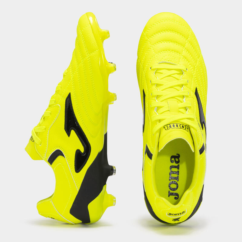Pantofi sport Joma AGUILA CUP 2411 FG, Galben Fluo/Negru, 42