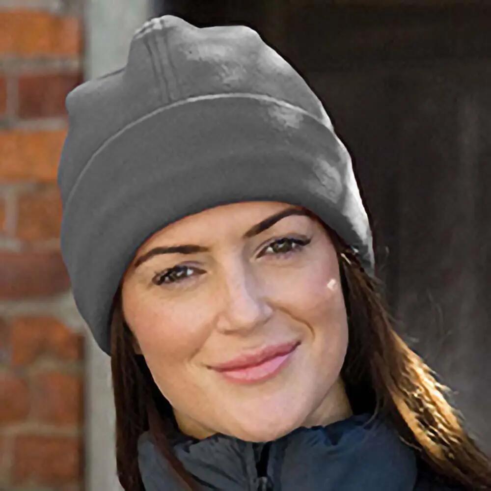 Unisex Winter Essentials Active Fleece Ski Bob Hat (Grey)