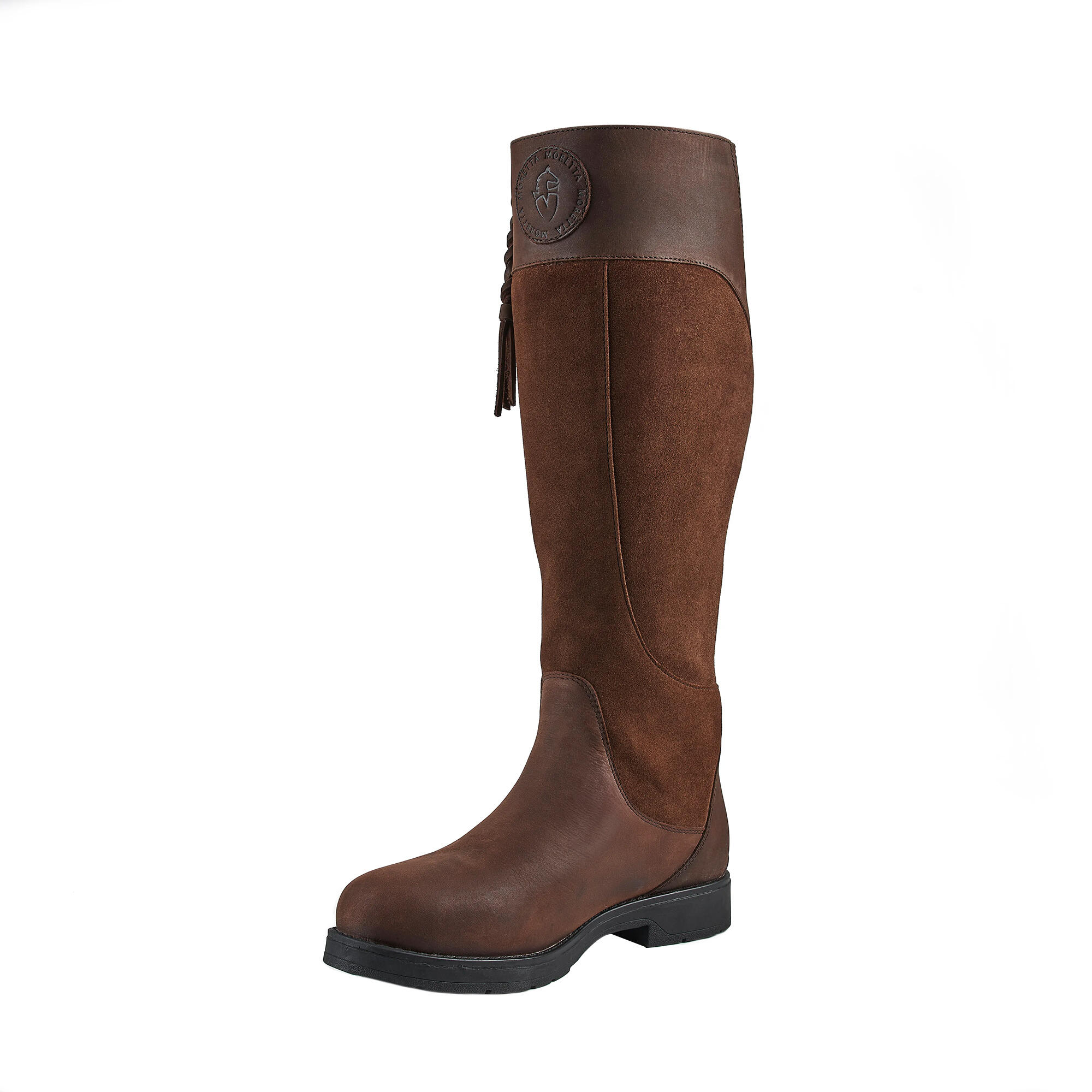 Womens/Ladies Varallo Leather Country Boots (Brown) 2/4