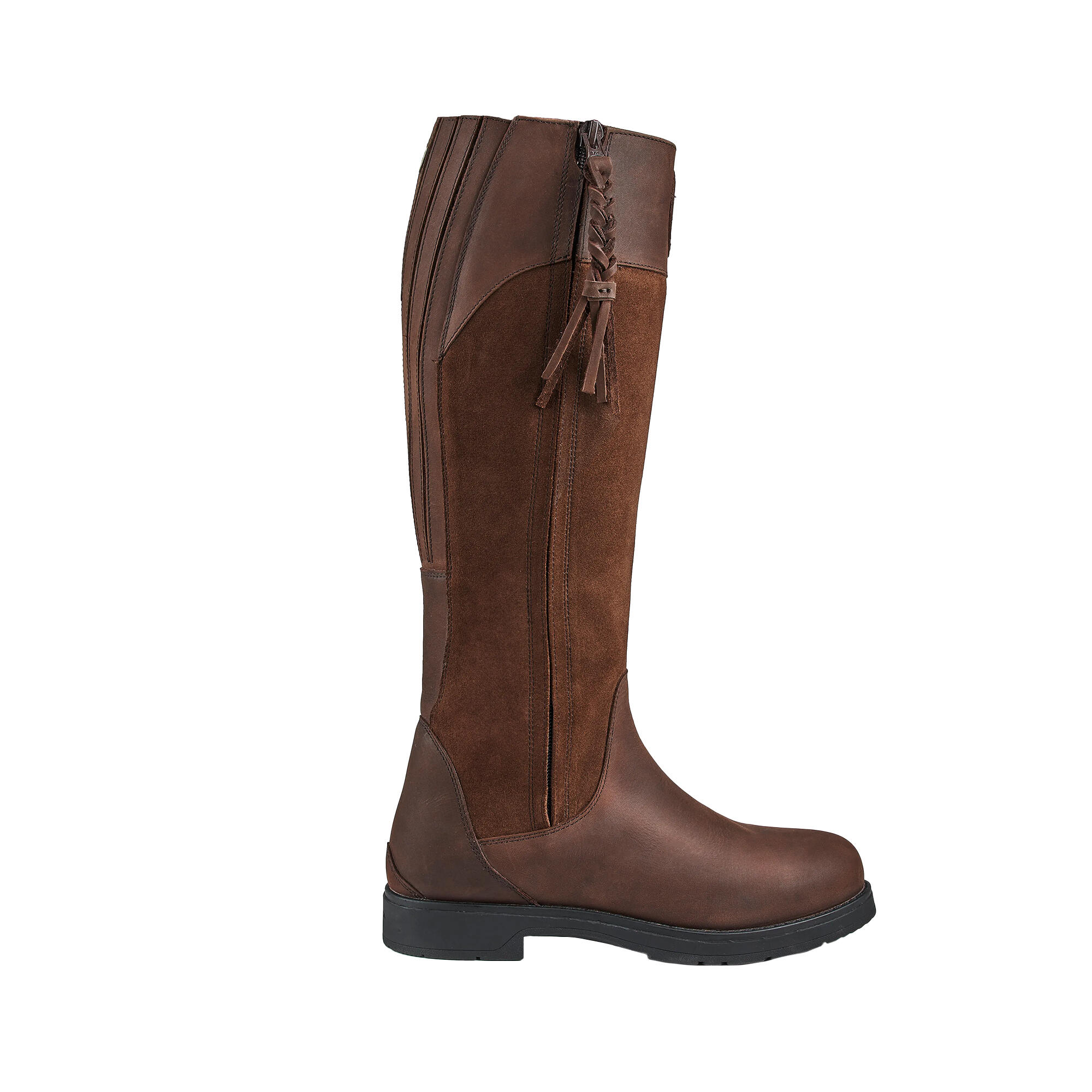 Womens/Ladies Varallo Leather Country Boots (Brown) 3/4