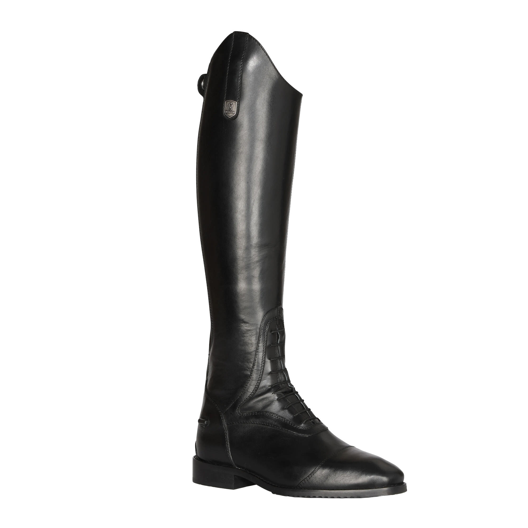 Unisex Adult Tivoli Leather Long Riding Boots (Black) 1/4
