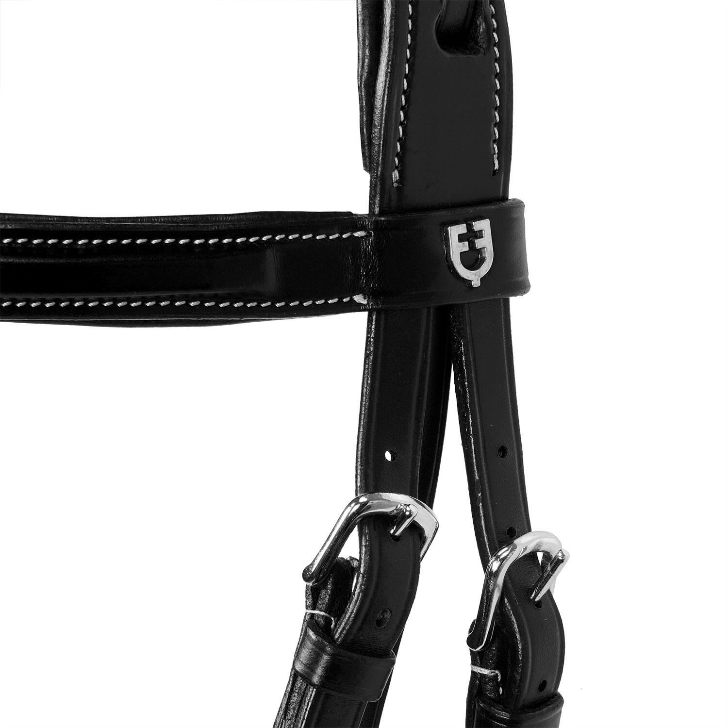Bridons équitation pour cheval anglais en cuir Equestro 4/7